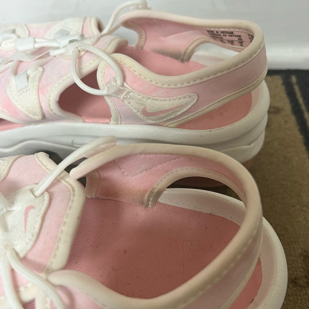 Nike Pink and White Platform Sandals - Picture 3 of 7